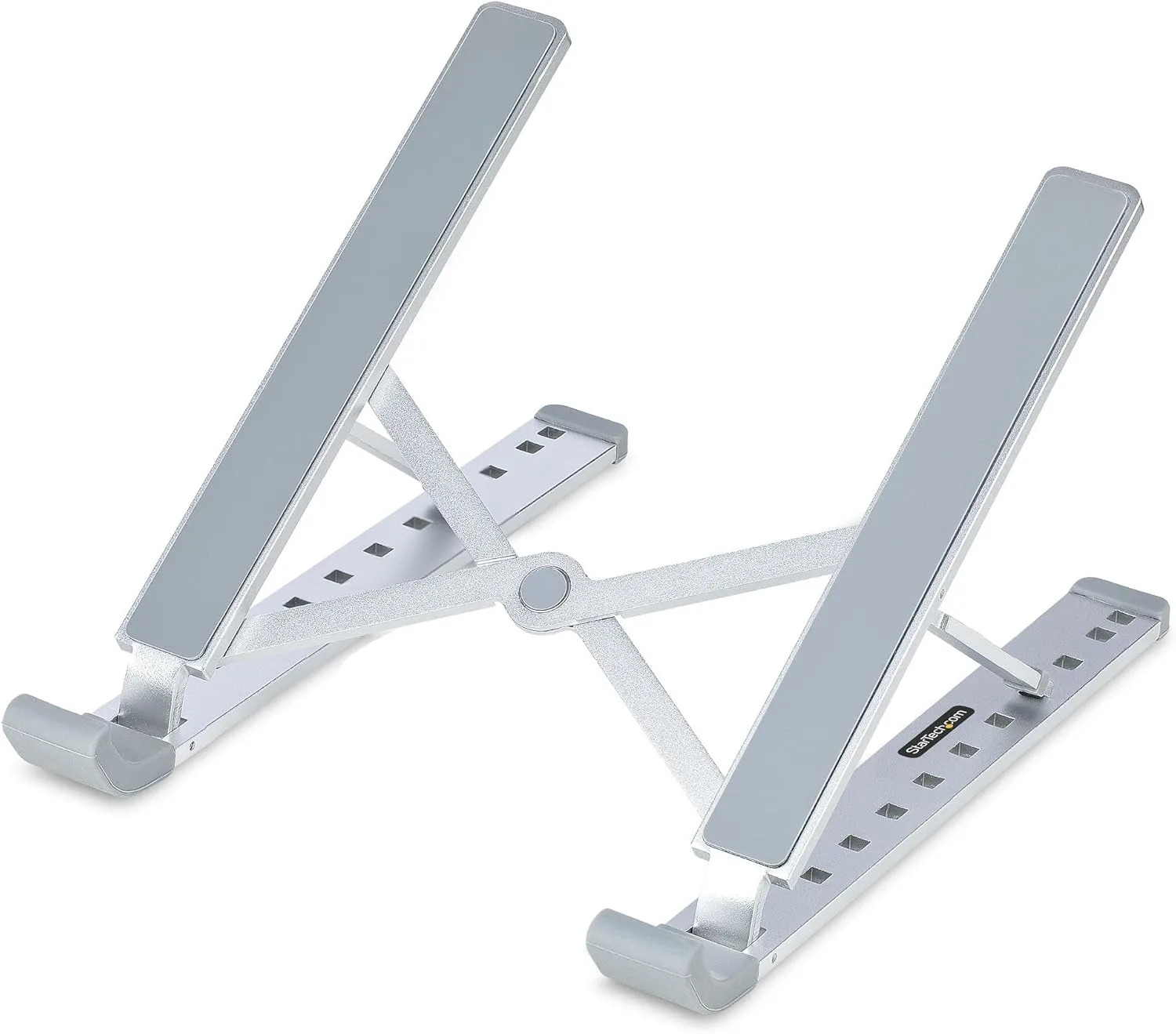 StarTech.com Foldable Laptop Riser Stand, Portable Height Adjustable Ergonomic Laptop Stand