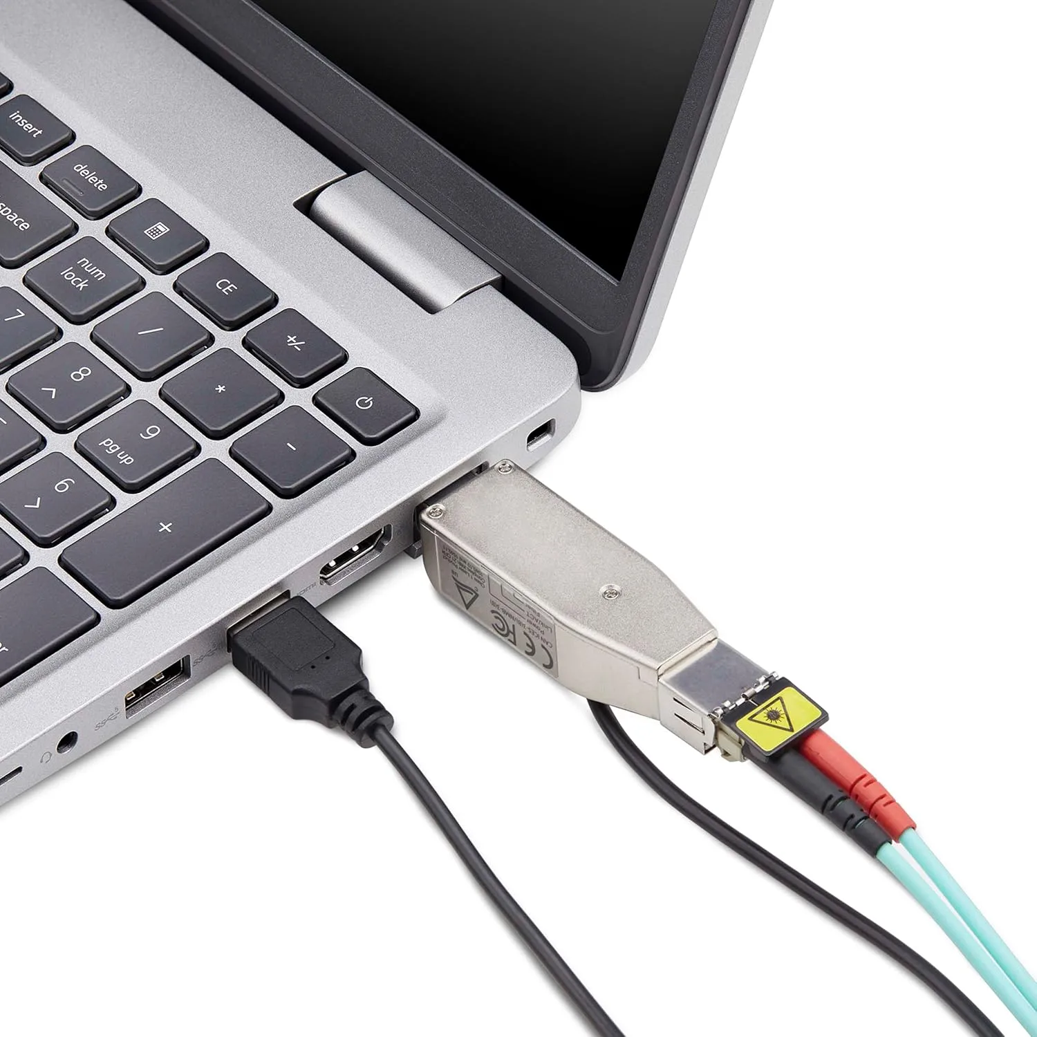 StarTech.com Gigabit Fiber to RJ45 Ethernet Media Converter Dongle, Optical Singlemode 10km/Multimode 800m, TAA, USB Powered