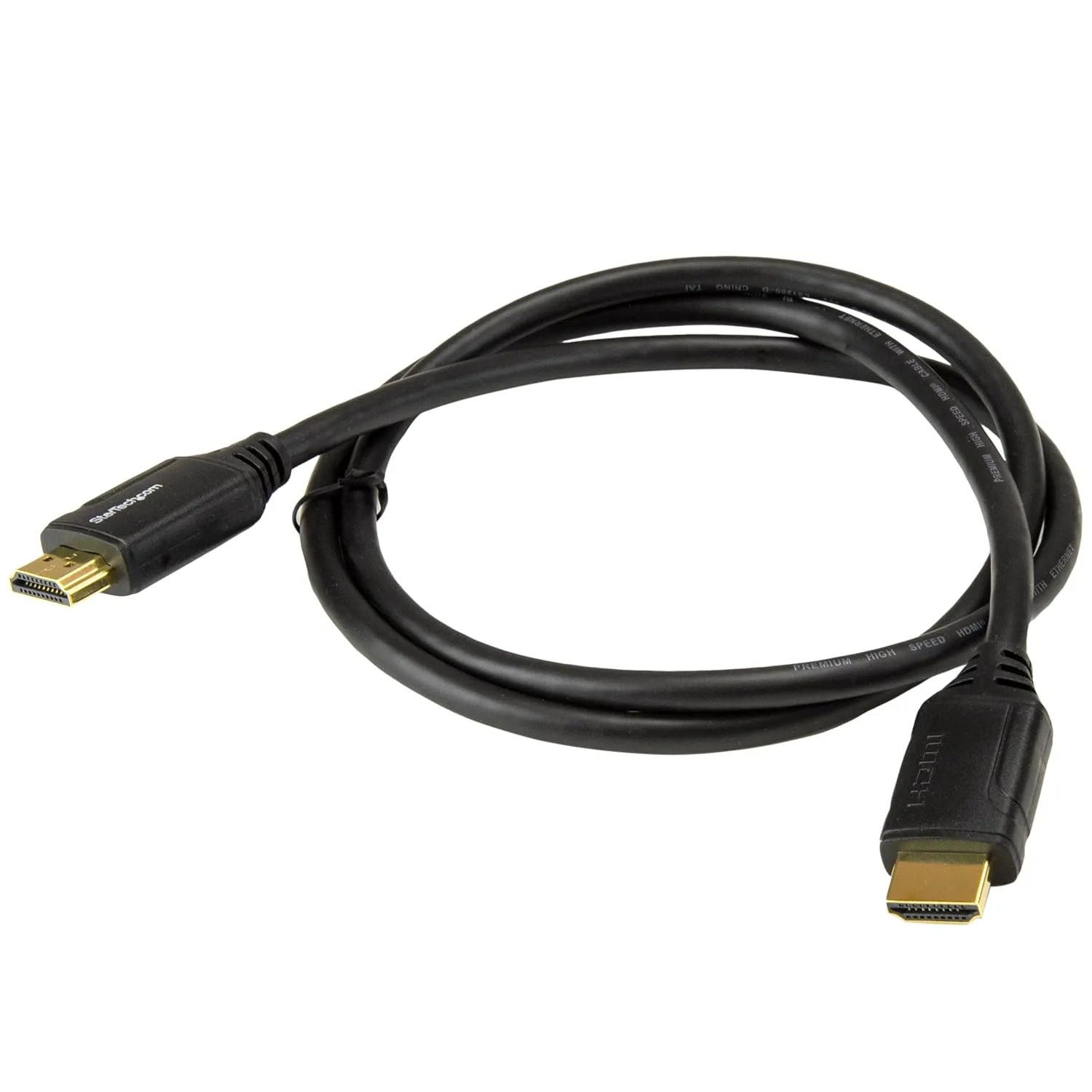 StarTech.com 3ft (1m) Premium Certified HDMI 2.0 Cable with Ethernet - High Speed Ultra HD 4K 60Hz HDMI Cable HDR10