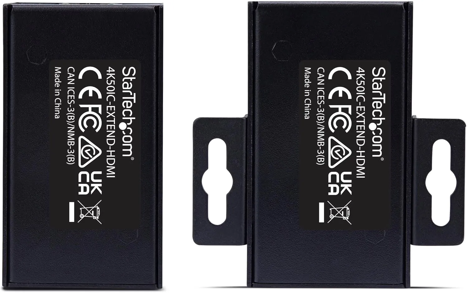 StarTech.com HDMI Extender Over CAT5e/CAT6, 4K 60Hz, Up to 200ft (60m), Transmitter and Receiver Kit, Power Over Cable