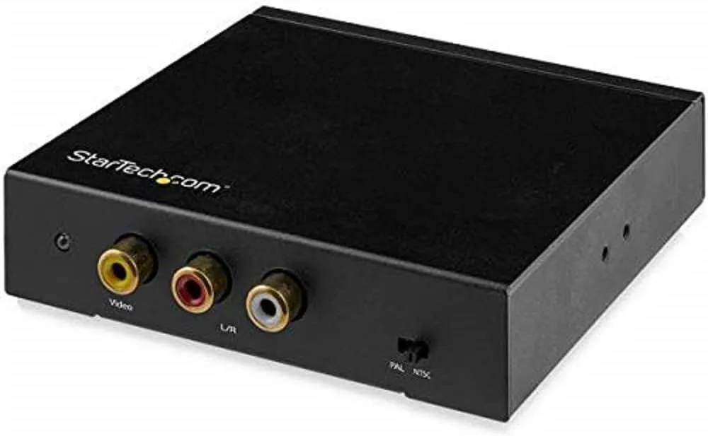 StarTech.com HDMI to RCA Converter Box with Audio - Composite Video Adapter - NTSC/PAL - 1080p (HD2VID2)