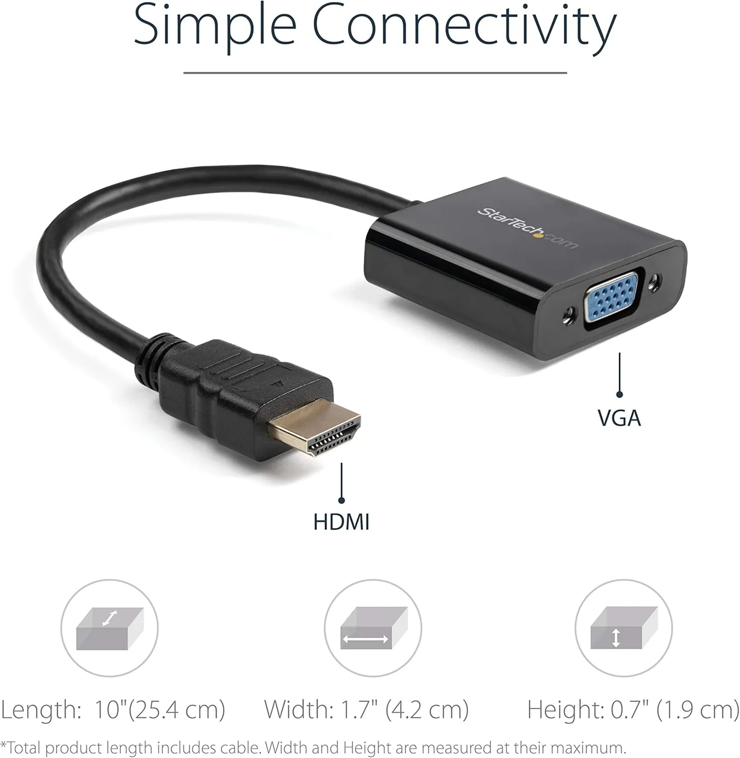 StarTech.com Crash Cart Adapter – Portable Laptop USB 2.0 to KVM Console (NOTECONS01)