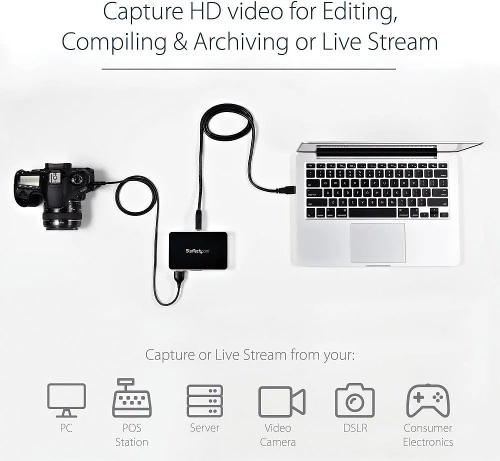StarTech.com HDMI Video Capture Device 1080p 60fps USB