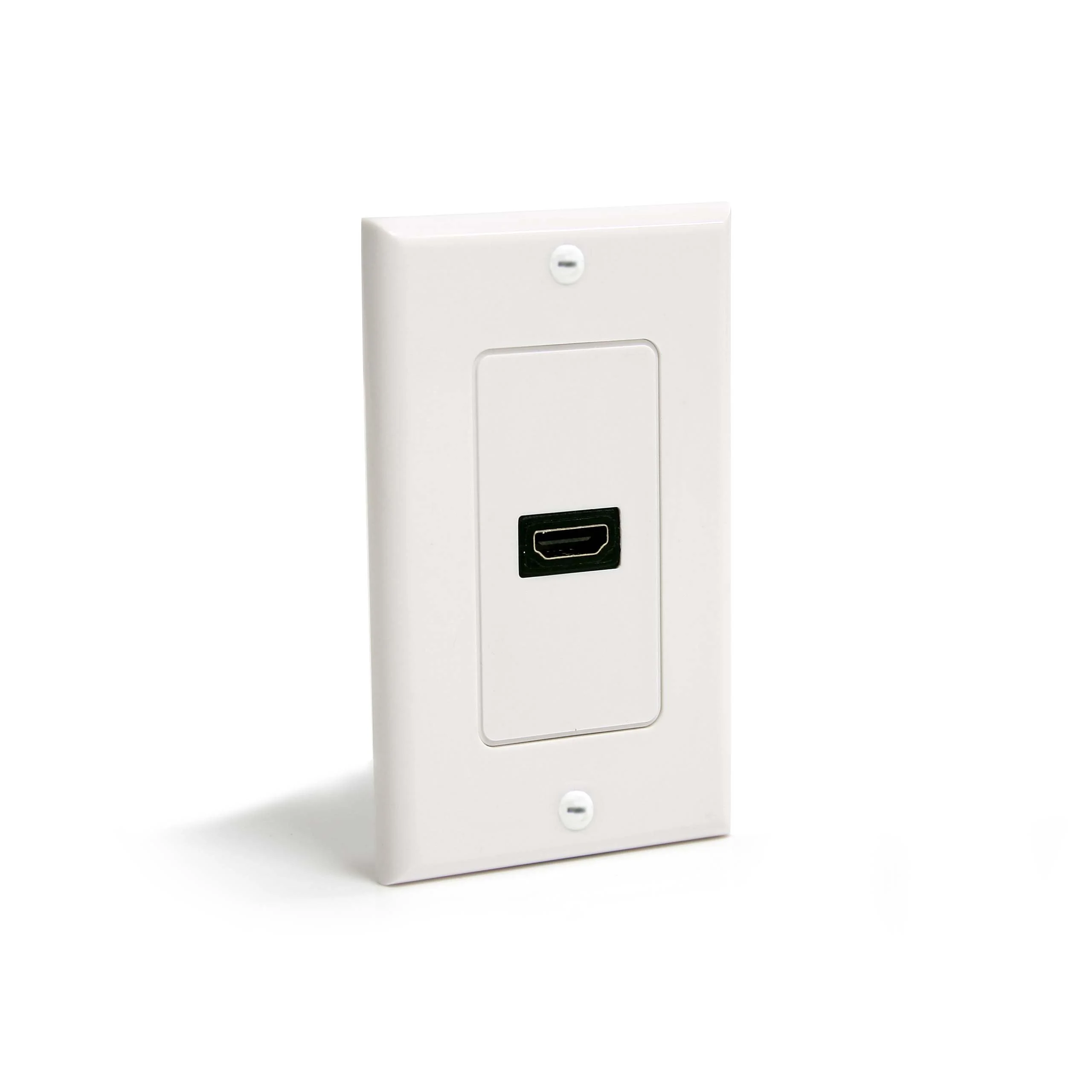 StarTech.com Single Outlet Female HDMI Wall Plate White - 1-gang - HDMI Digital Audio/Video - White