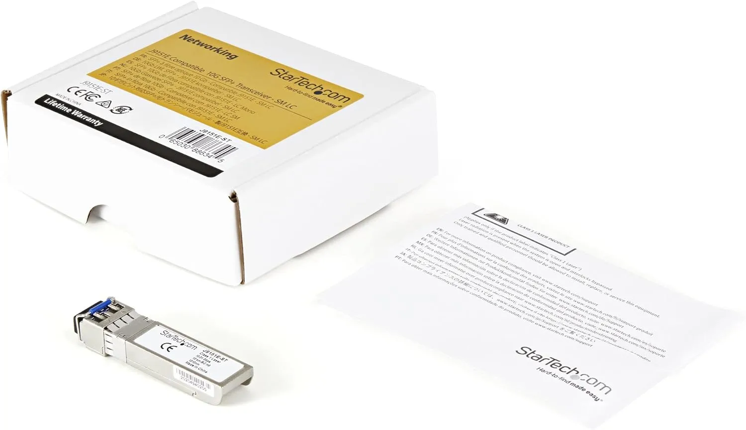 StarTech.com HPE J9151E Compatible SFP+ Module - 10GBASE-LR - 10GbE Single Mode (SMF) Fiber Optic Transceiver - LC 10km