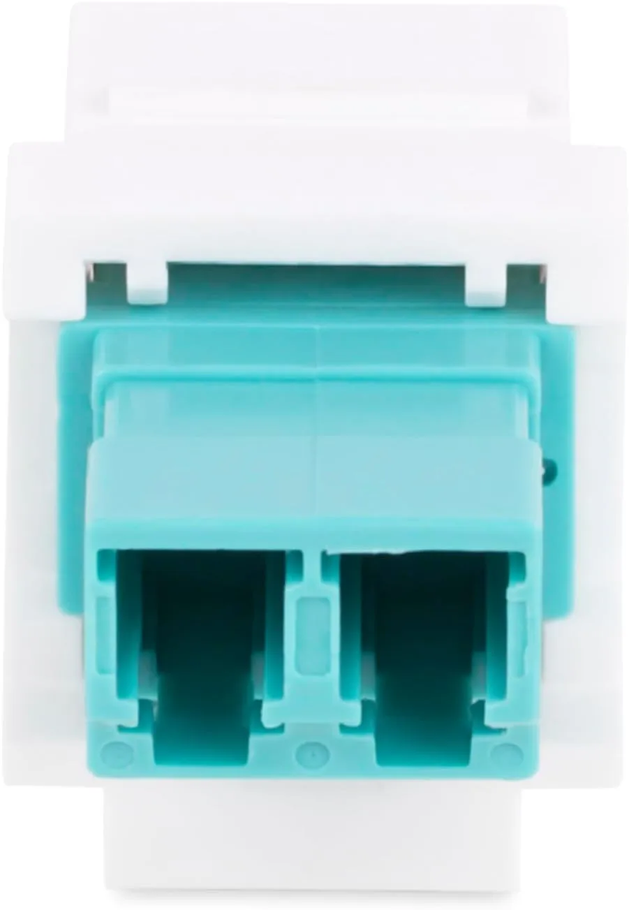 StarTech.com LC to LC Coupler, LC Fiber Coupler, LC/UPC Duplex Keystone Jack, Fiber Optic Keystone Coupler for Patch Panel