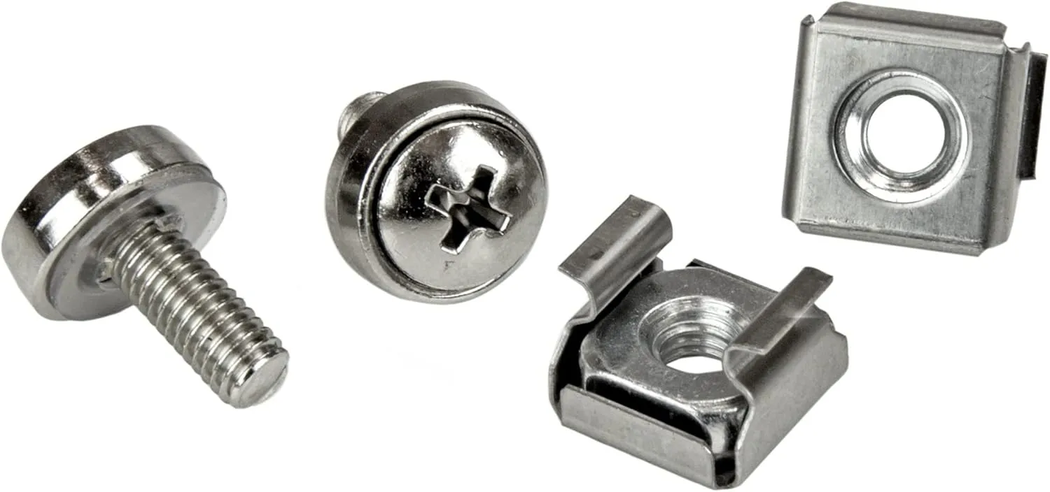 StarTech.com Mounting Screws and Cage Nuts for Server Rack & Cabinet