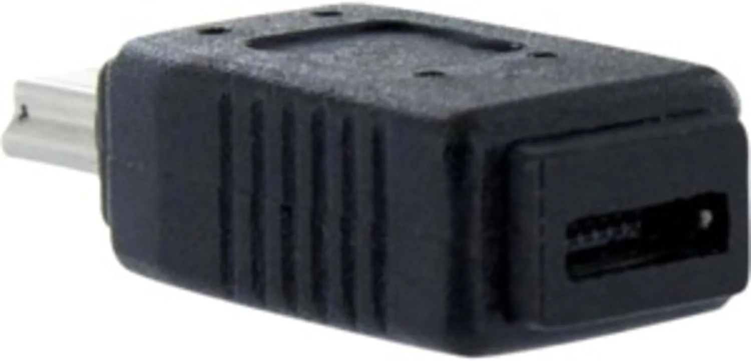 StarTech.com Micro USB to Mini USB Adapter F/M - Use a Micro USB cable or power charger with older Mini USB devices