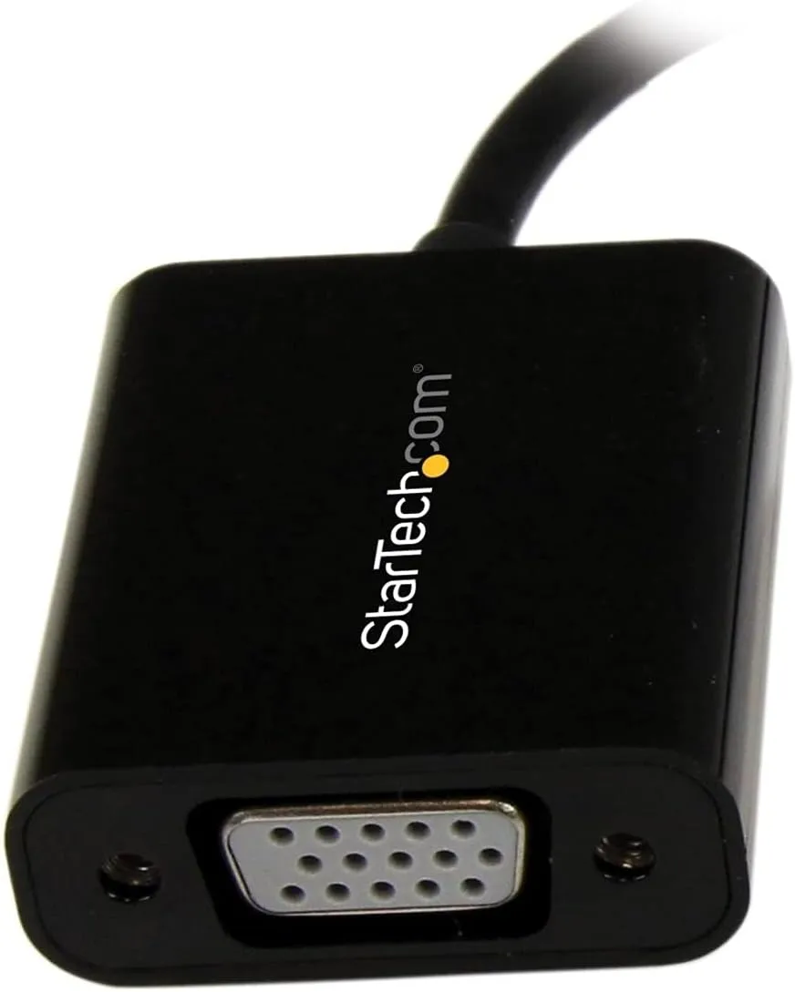 StarTech.com Mini DisplayPort to VGA Adapter - Active Mini DP to VGA Converter - 1080p Video - MAC/PC