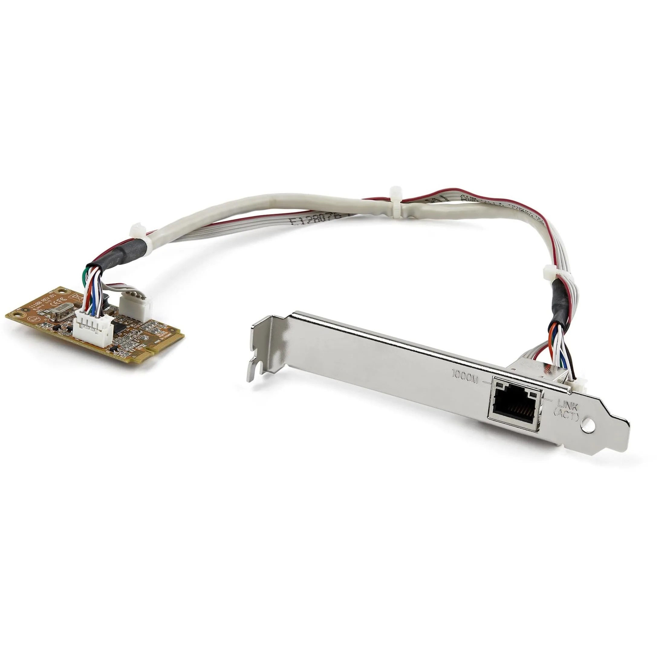 StarTech.com Mini PCIe Card - 10/100/1000Mbps RJ45 Port - IEEE 802.3 - Jumbo Frame - Network Card , TAA (ST1000SMPEX)