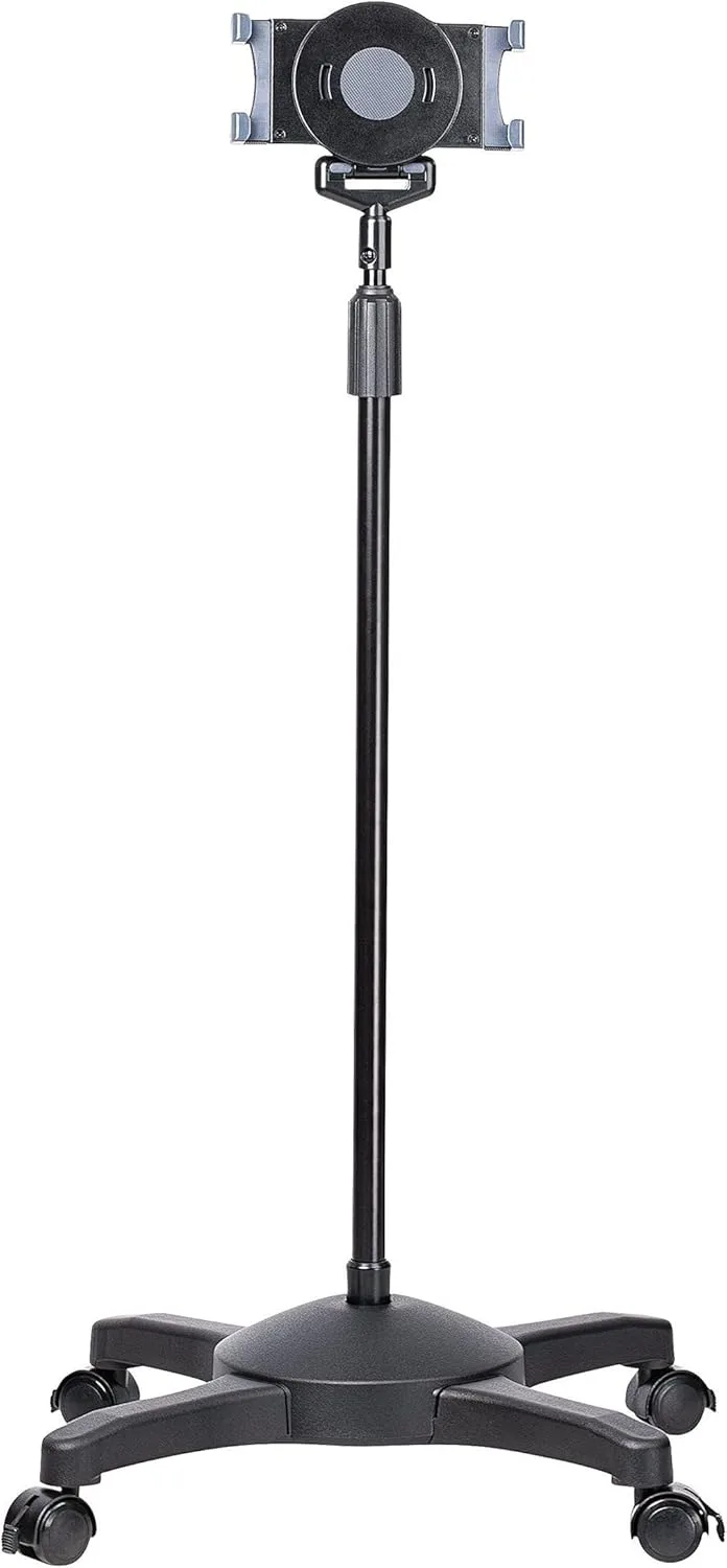 StarTech.com Mobile Tablet Stand with wheels, Adjustable, Universal Rolling Tablet Stand - STNDTBLTMOB