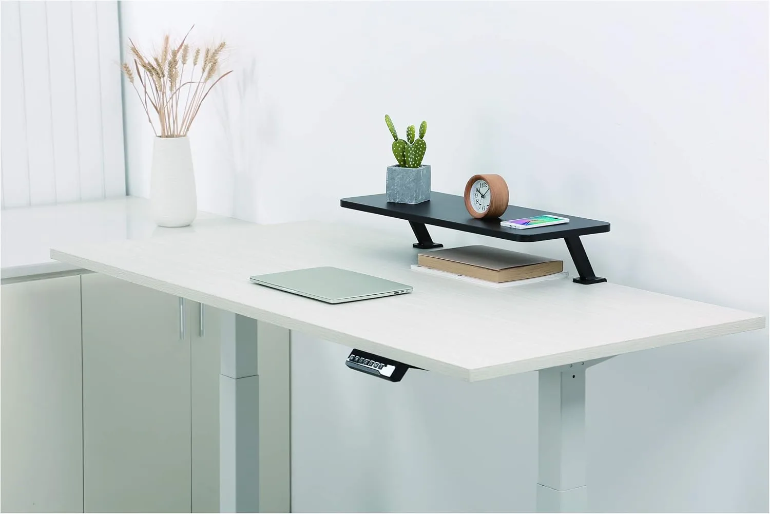 StarTech.com Monitor Riser Stand - Clamp-on Monitor Shelf for Desk - Extra Wide 25.6" (65 cm) for up to 34" Monitors