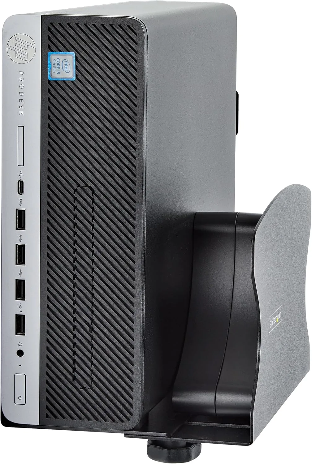 PC Wall Mount Bracket, For Desktop Computers Up To 40lb, Toolless Width Adjustment 1.9-7.8in [50-200mm], CPU Tower/Case Shelf