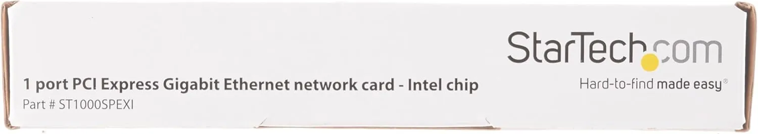 StarTech.com PCIe Gigabit Ethernet Network Card - Intel Chipset