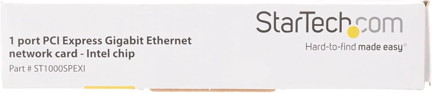 StarTech.com PCIe Gigabit Ethernet Network Card - Intel Chipset