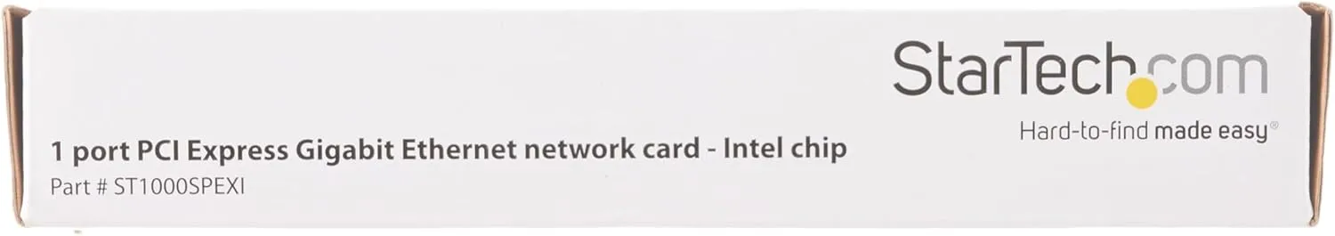 StarTech.com PCIe Gigabit Ethernet Network Card - Intel Chipset