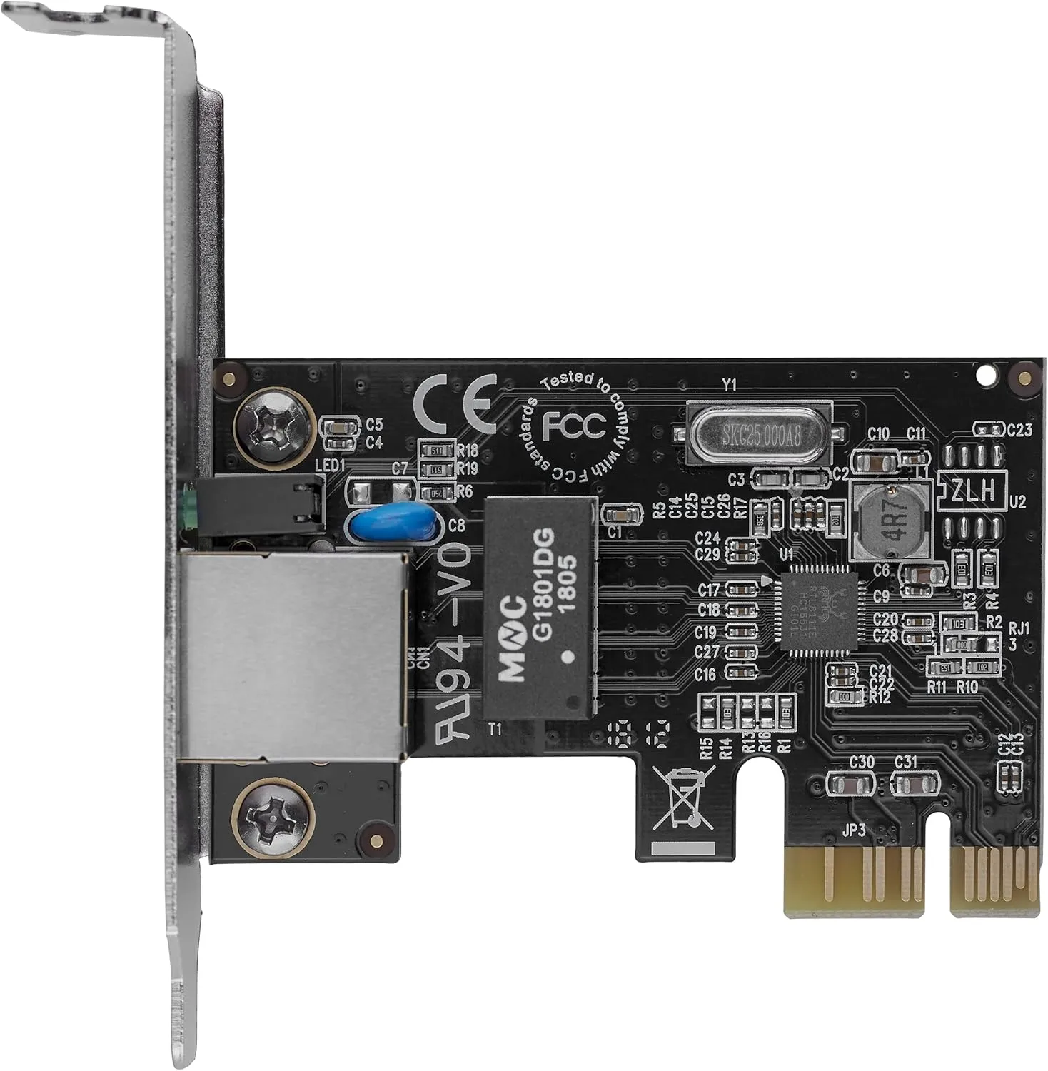 StarTech.com 1 Port PCIe Network Card - Low Profile - RJ45 Port - Realtek RTL8111H Chipset - Ethernet Network Card