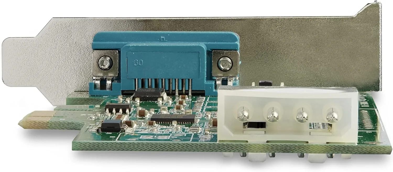 StarTech.com 1-port PCI Express RS232 Serial Adapter Card - PCIe RS232 Serial Host Controller Card - PCIe to Serial DB9