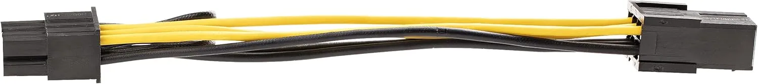 StarTech.com PCI Express 6 pin to 8 pin Power Adapter Cable - Power cable - 6 pin PCIe power (F) to 8 pin PCIe power (M)