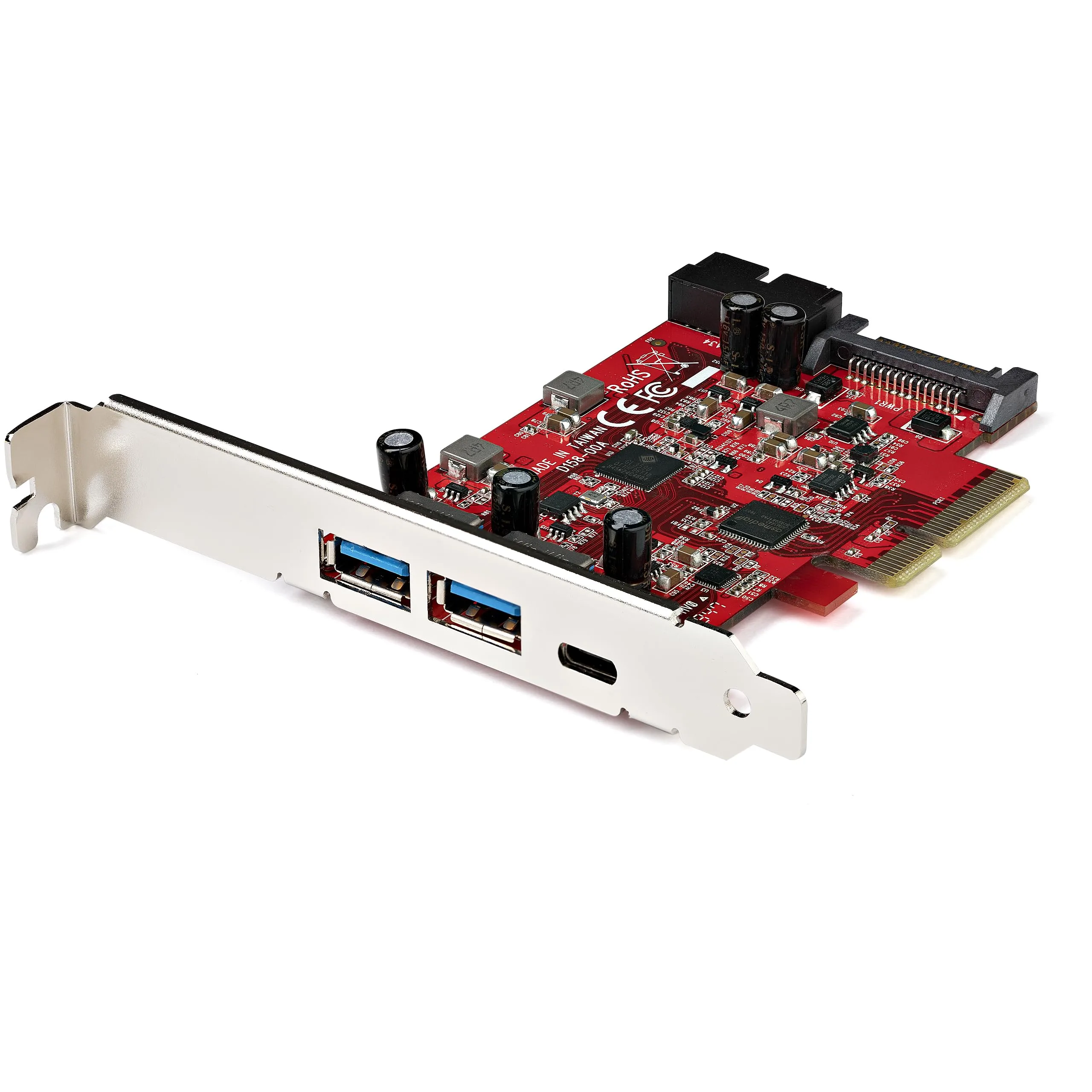 StarTech.com 5-Port USB PCIe Card - 10Gbps USB 3.1 Gen 2 PCIe Card w/ 1x USB-C & 2X USB