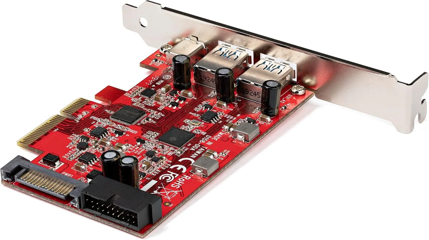 StarTech.com 5-Port USB PCIe Card - 10Gbps USB 3.1 Gen 2 PCIe Card w/ 1x USB-C & 2X USB