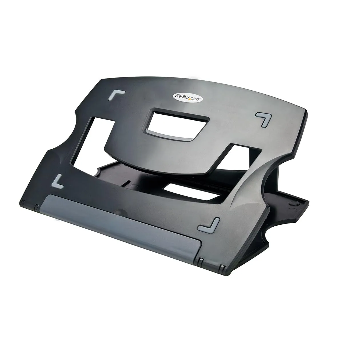 StarTech.com Portable Laptop Stand - Adjustable Laptop Stand - Ergonomic Laptop Desk Stand - Laptop Riser for Desk