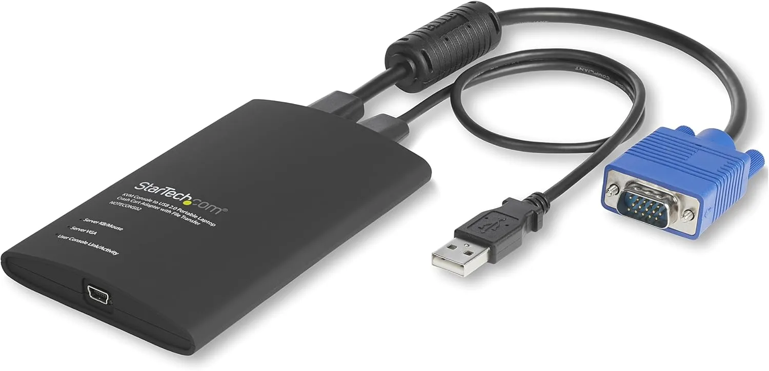 StarTech.com Portable Laptop Crash Cart Adapter USB/VGA KVM Console