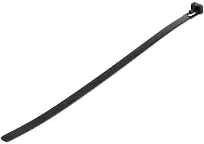 StarTech CBMZTRB10BK Reusable Nylon Cable Ties, 100 Pack, 10 in, Black