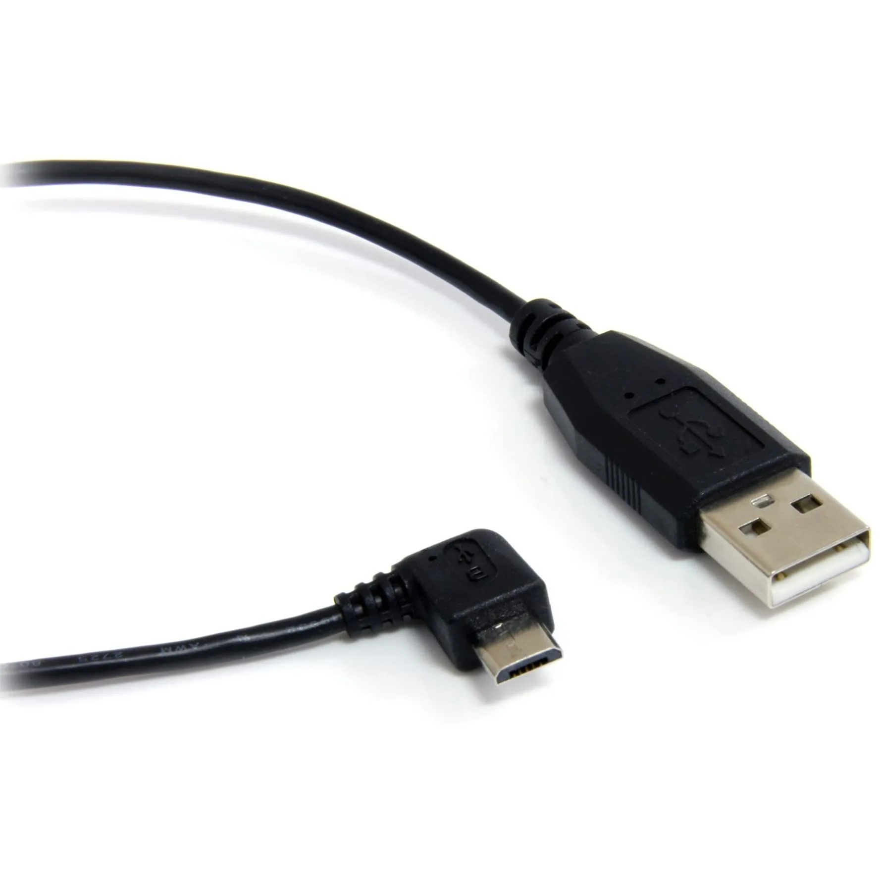 StarTech.com 3 ft / 91cm Micro USB Cable - A to Right Angle Micro B - USB Type A - 90 Degree Micro-USB Type B (M)