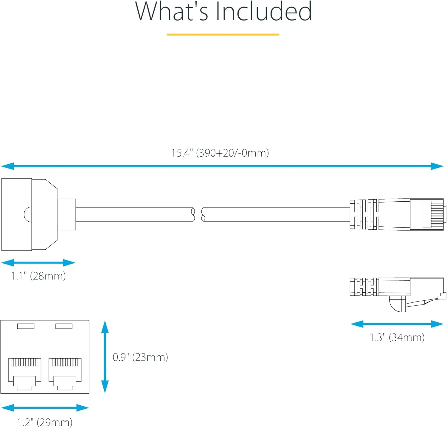 StarTech.com 2-to-1 RJ45 10/100 Mbps Splitter/Combiner - One Adapter Required at Each End of the Connection (RJ45SPLITTER)