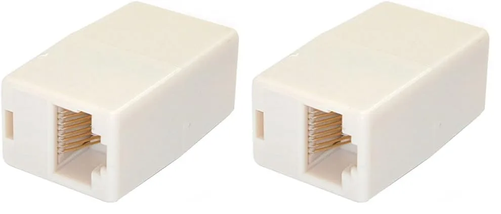 StarTech.com Cat5e RJ45 Modular Inline Coupler - Ethernet Coupler (Pack of 2) 1 Count (Pack of 2)