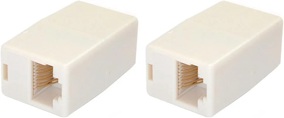 StarTech.com Cat5e RJ45 Modular Inline Coupler - Ethernet Coupler (Pack of 2) 1 Count (Pack of 2)