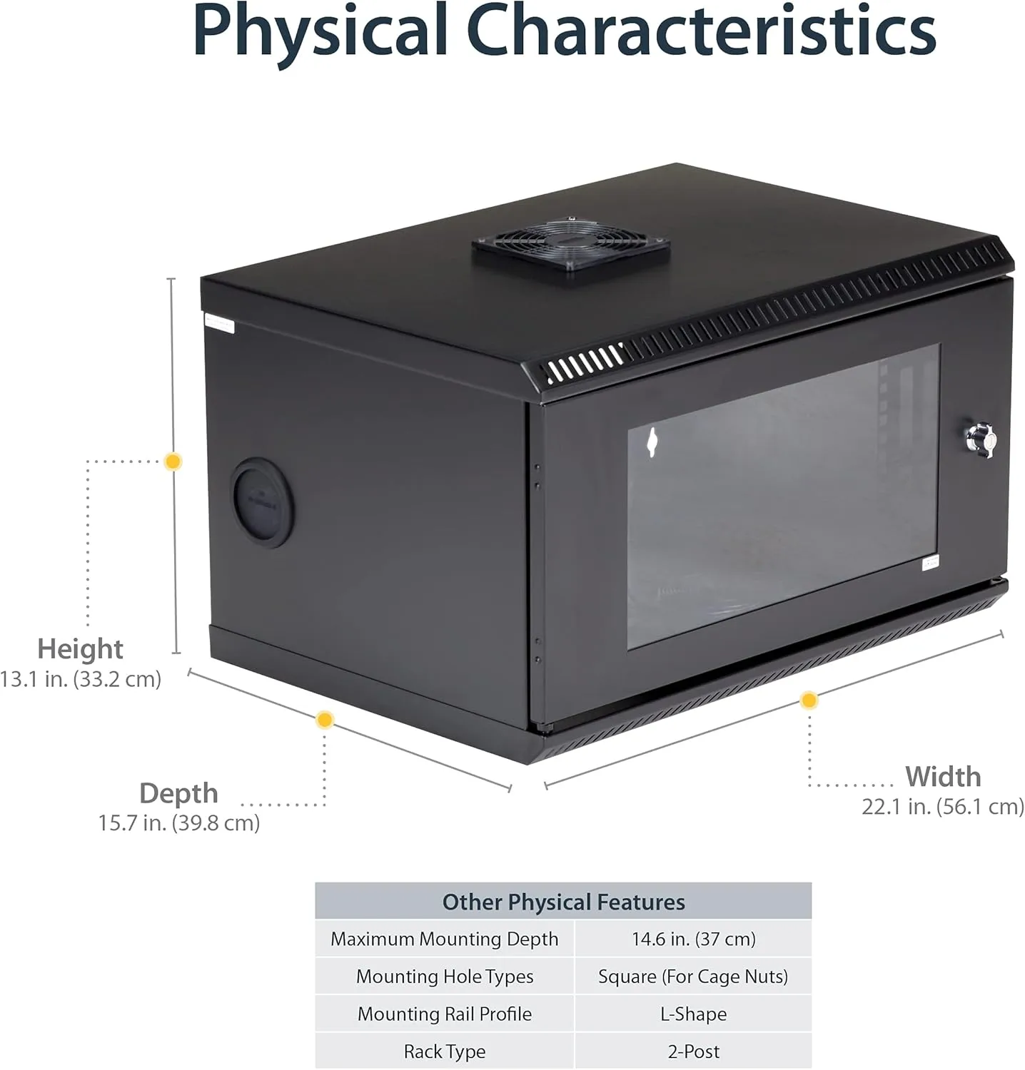 StarTech.com 19" Wall-Mount Server Rack Cabinet