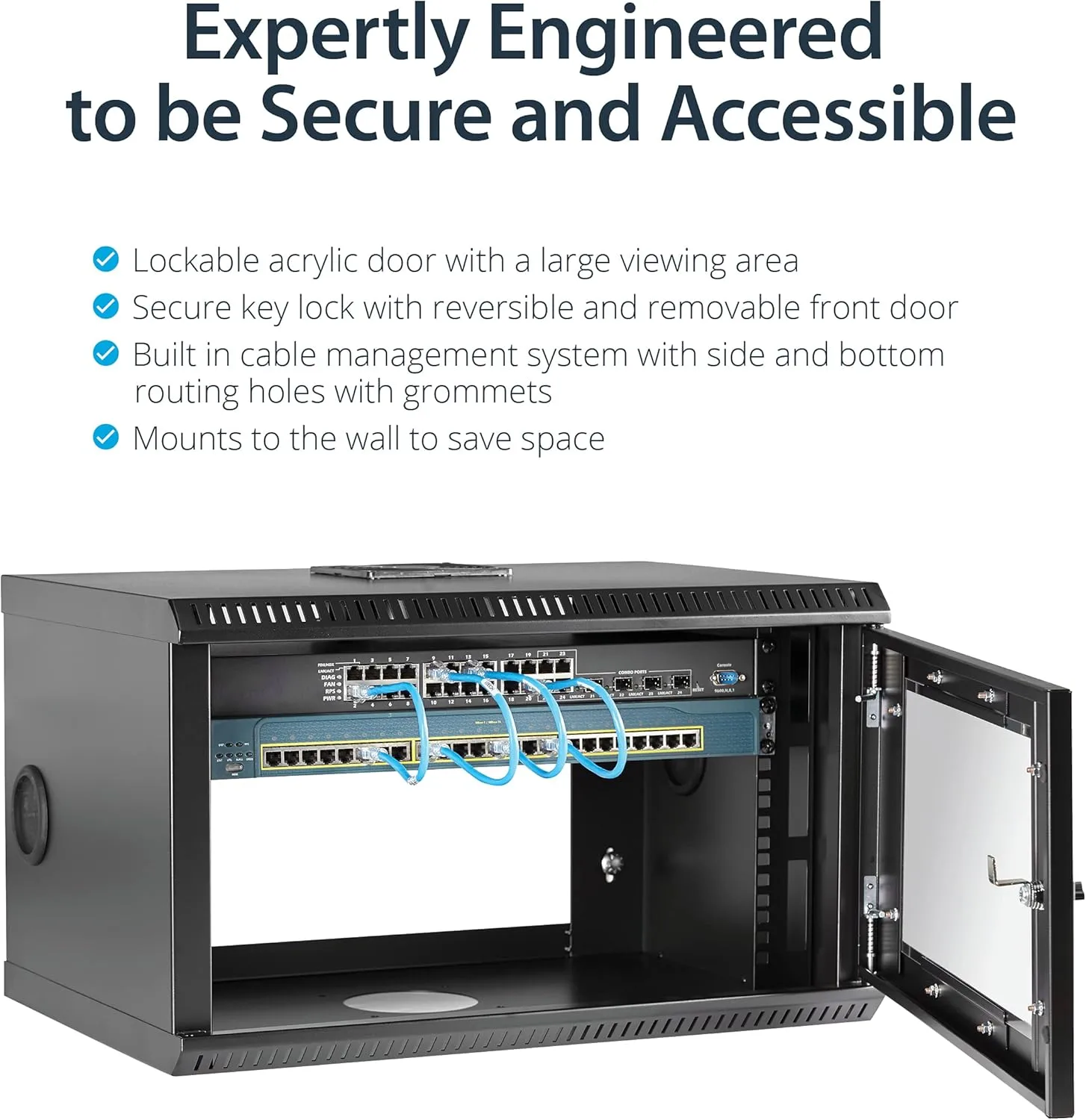 StarTech.com 19" Wall-Mount Server Rack Cabinet