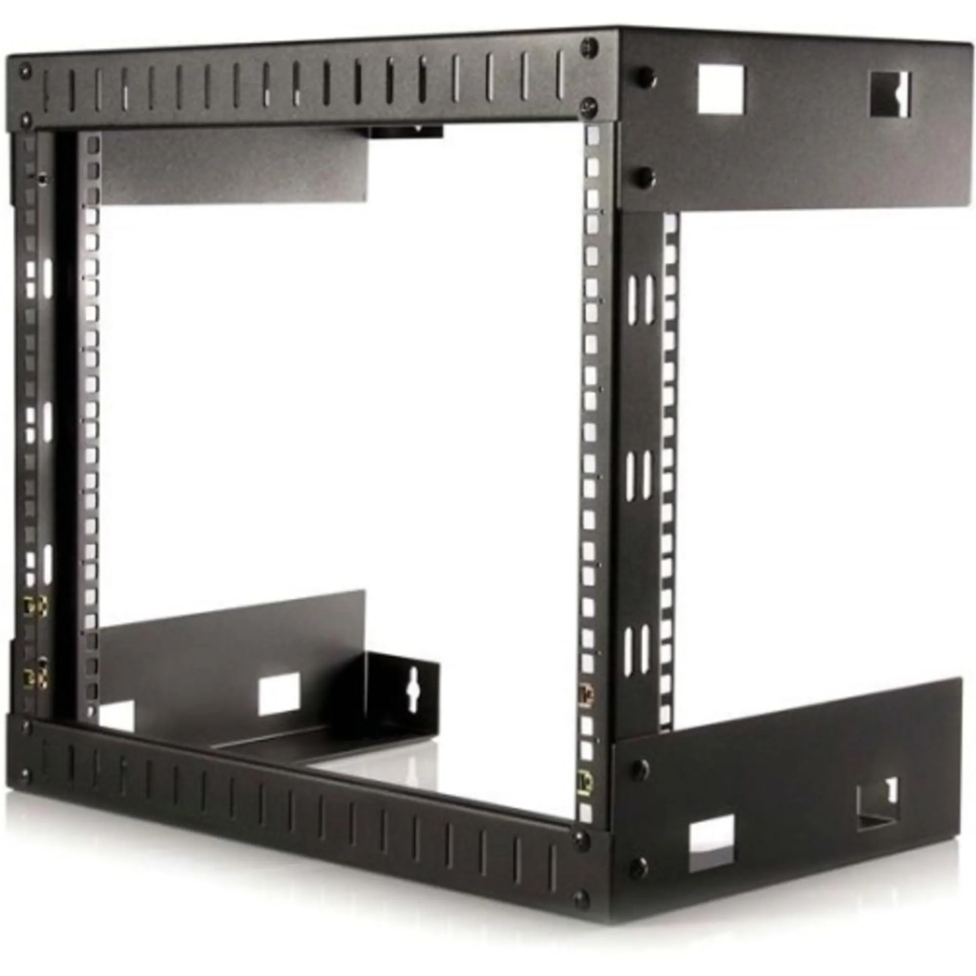 StarTech.com RK812WALLO Wall Mount for A/V Equipment, Network Equipment, Audio/Video Device, Patch Panel, Computer - Black - TAA Compliant