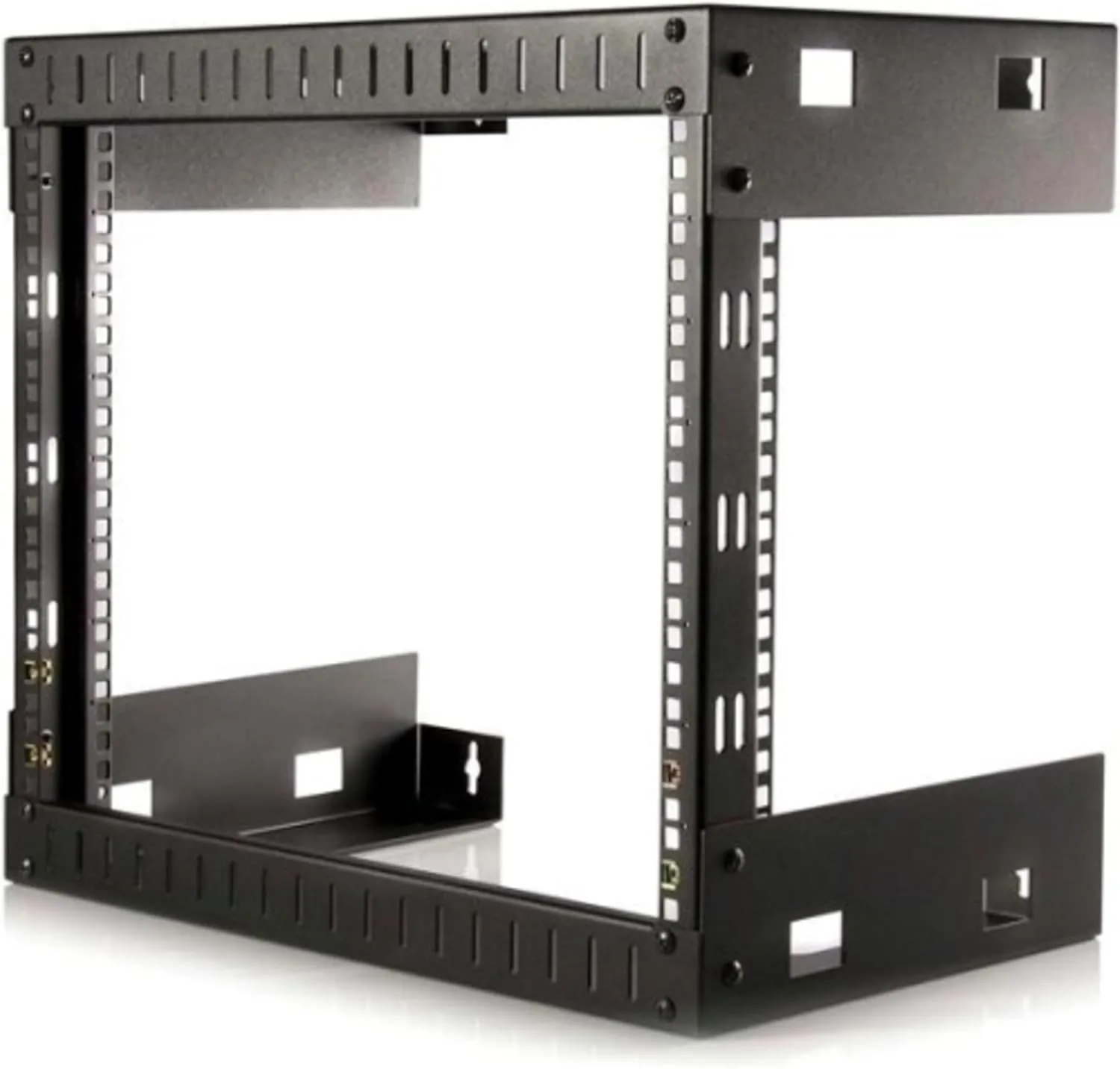 StarTech.com RK812WALLO Wall Mount for A/V Equipment, Network Equipment, Audio/Video Device, Patch Panel, Computer - Black - TAA Compliant