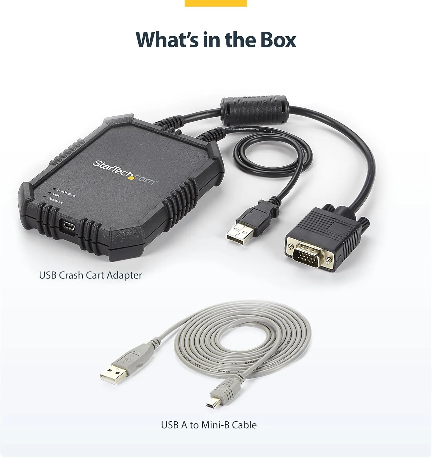 StarTech.com Portable Laptop Crash Cart Adapter USB/VGA KVM Console