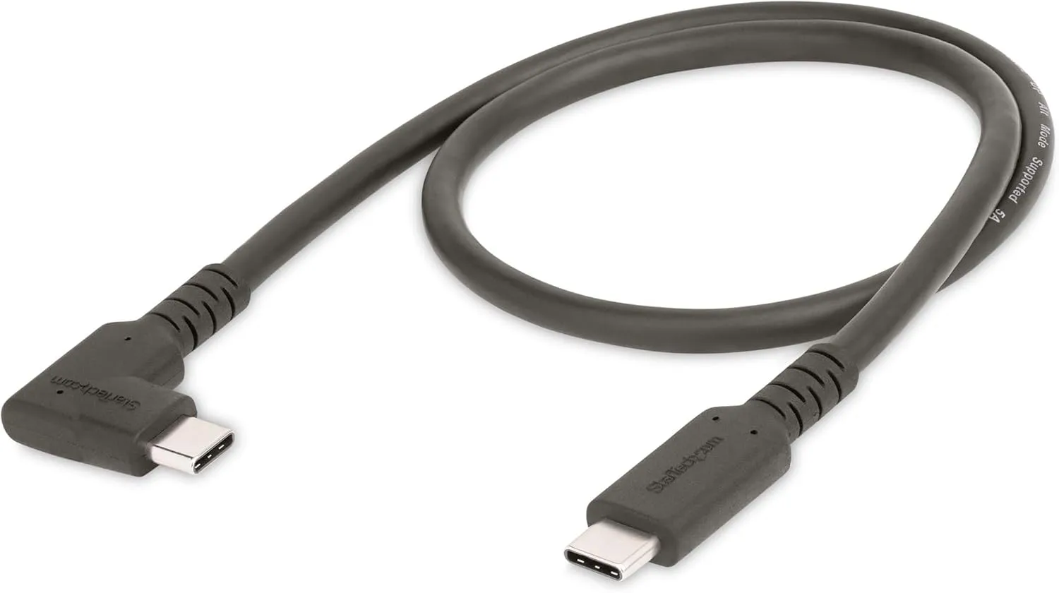 StarTech.com 1.6ft (50cm) Rugged Right Angle USB-C Cable, USB 3.2 Gen 2 (10 Gbps)