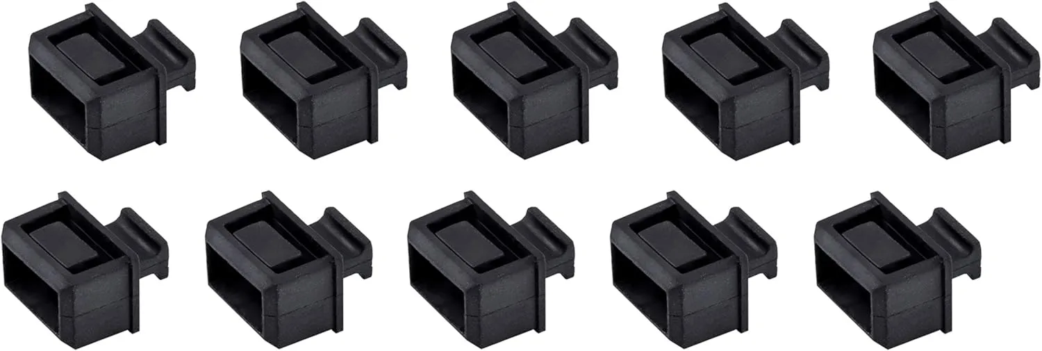 StarTech.com 10 Pack SFP Dust Cover for Open SFP/SFP+ Slot - SFP Plug - Fiber Optic Dust Caps - SFP Port Anti-Dust Cover