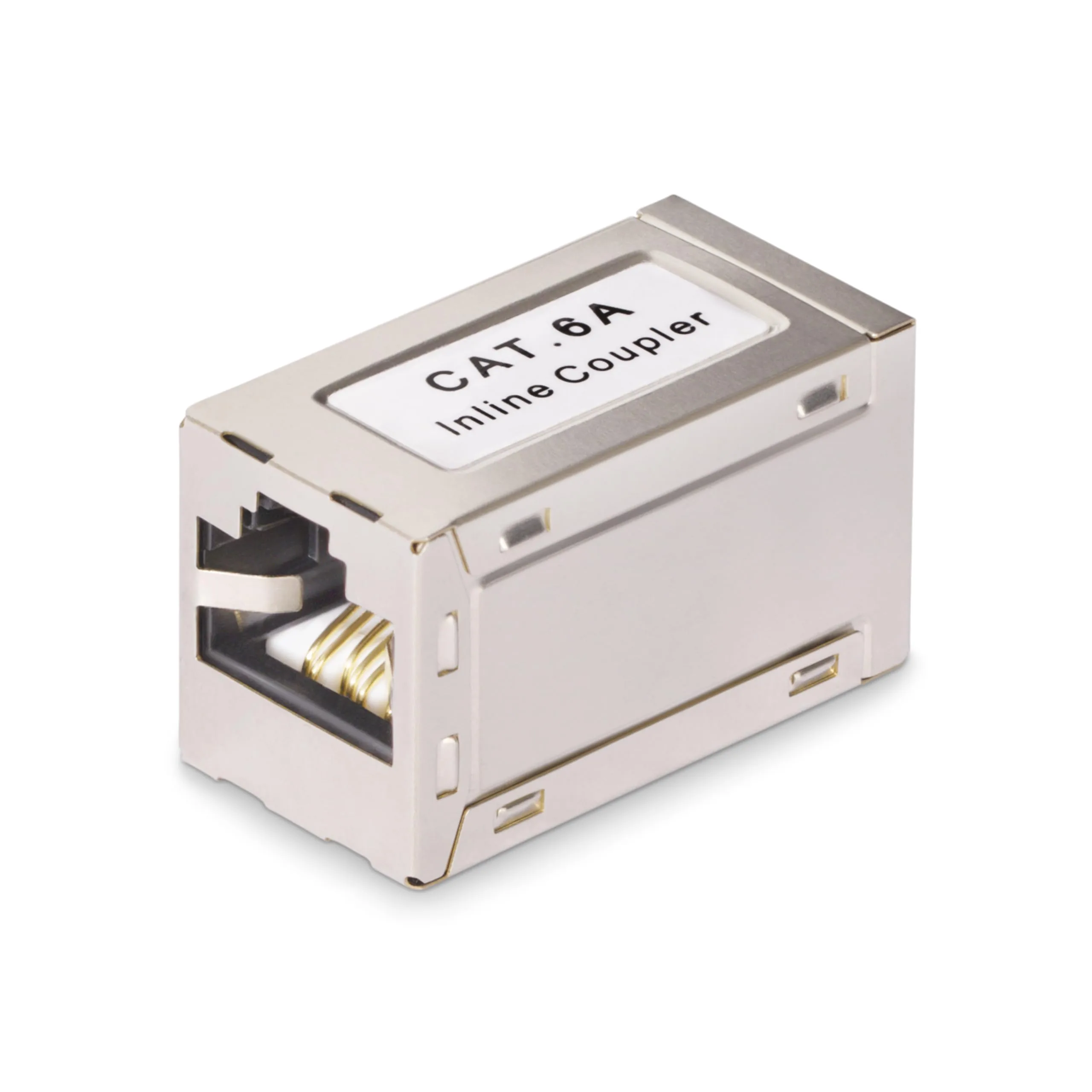 StarTech.com Shielded RJ45 Coupler, Inline Cat6a Coupler, Female to Female (F/F) T568B Pinout