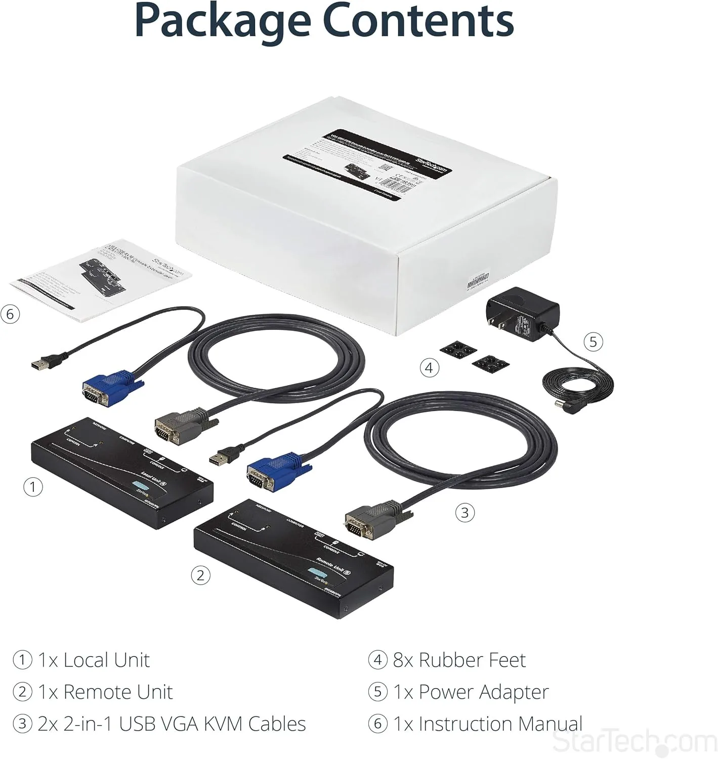 StarTech.com USB VGA KVM Console Extender over CAT5/UTP (500 ft)