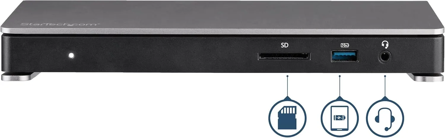 StarTech.com USB-C Dual Monitor Docking Station for MacBook Pro/Air M1 M2 M3 M4 & Windows