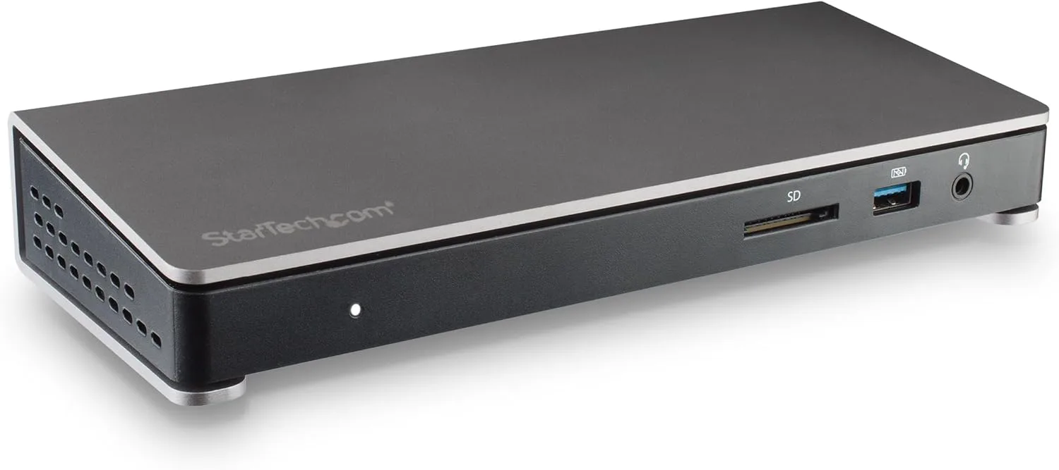 StarTech.com USB-C Dual Monitor Docking Station for MacBook Pro/Air M1 M2 M3 M4 & Windows