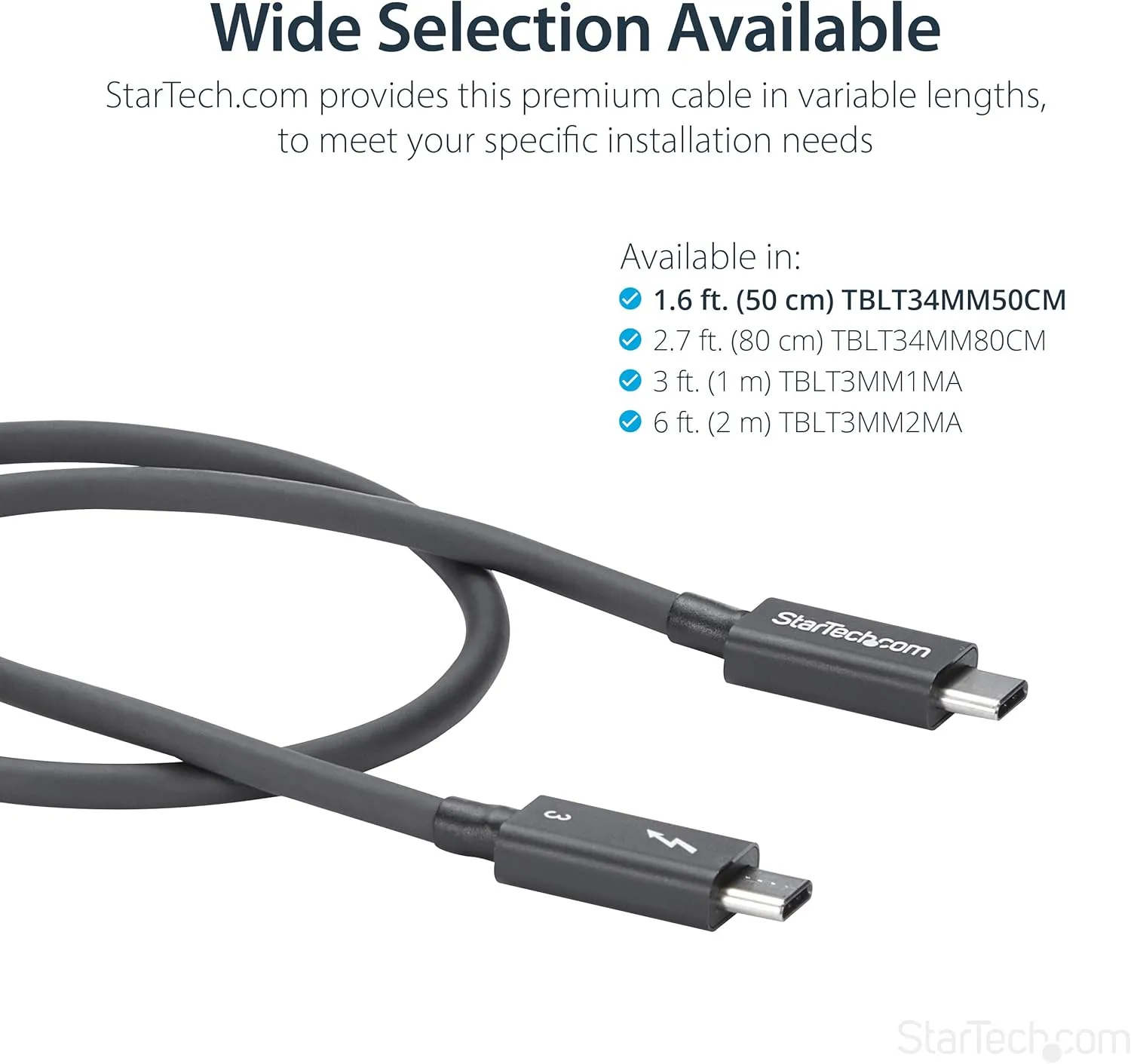 StarTech.com Passive Thunderbolt 3 USB-C Cable