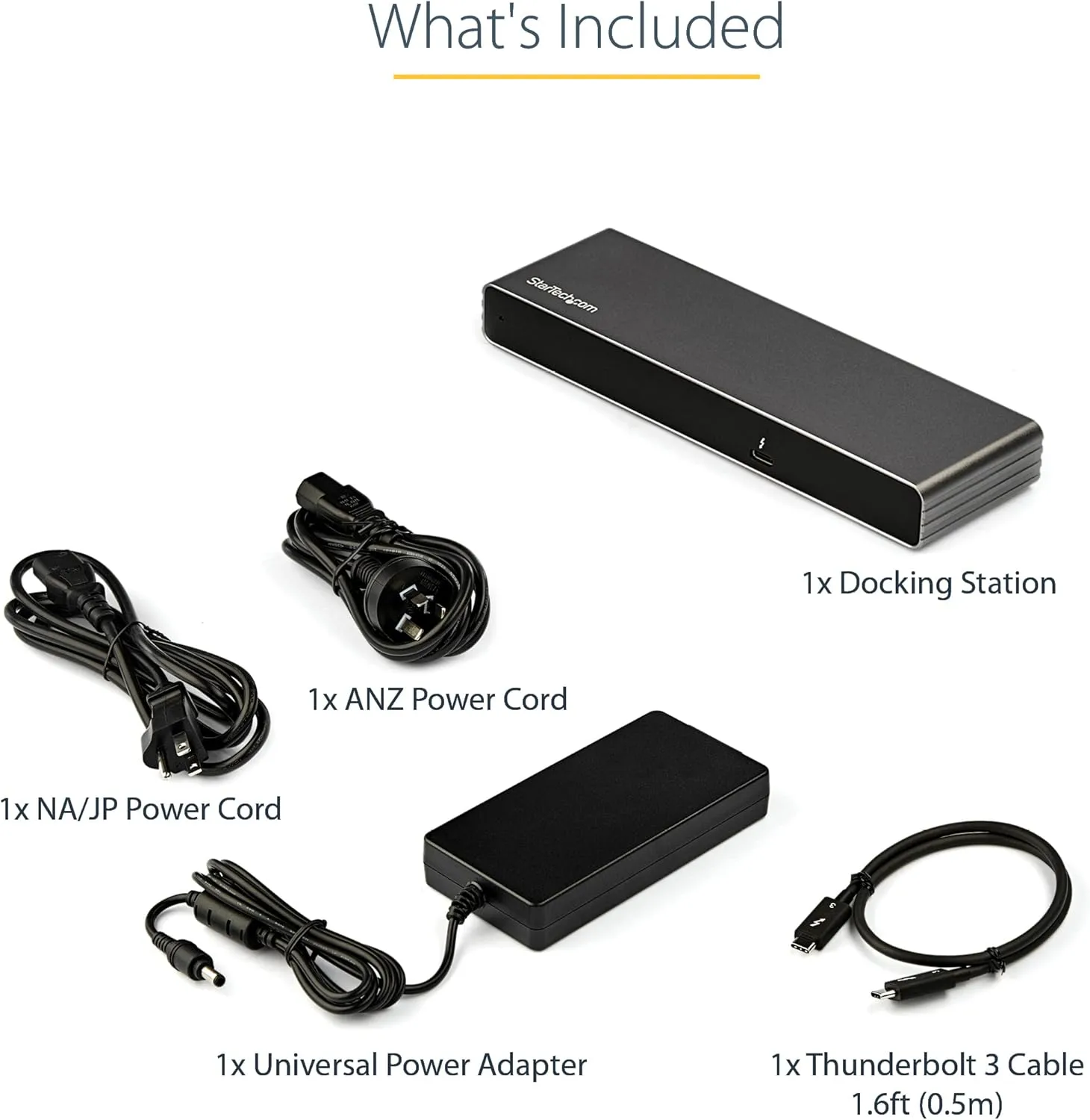 StarTech.com Thunderbolt 3 Dock - Dual 4K 60Hz Monitor TB3 Laptop Docking Station with DisplayPort