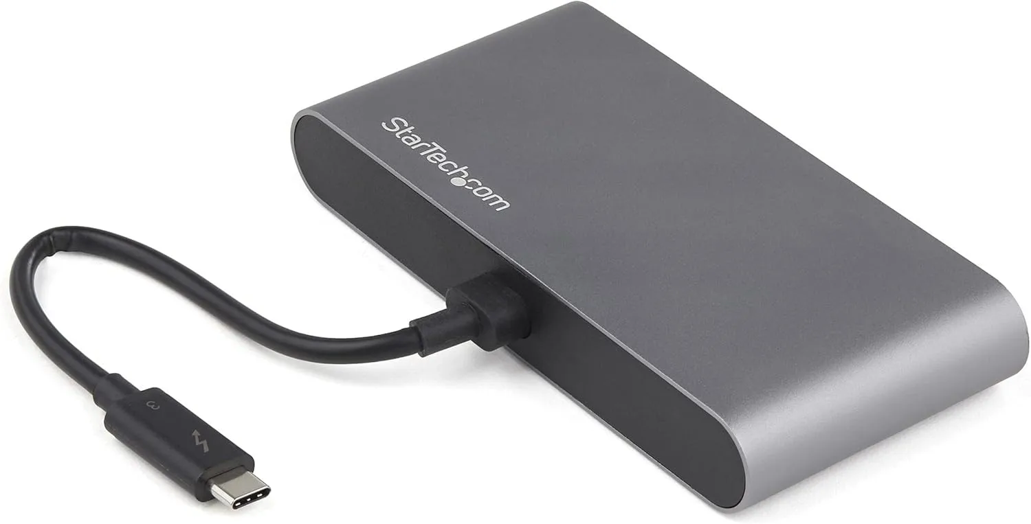StarTech.com Thunderbolt 3 Mini Dock - Portable Dual Monitor Docking Station