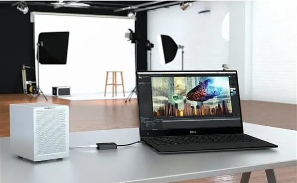 StarTech.com Thunderbolt 3 to Thunderbolt 2 Adapter (Non-Reversible) - TB3 Laptop to TB2 (20Gbps) or TB1 (10Gbps) Devices