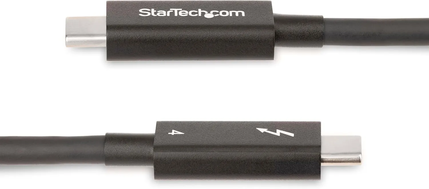 StarTech.com Thunderbolt 4 Cable - 40Gbps, 100W PD, 8K/4K Video, USB-C