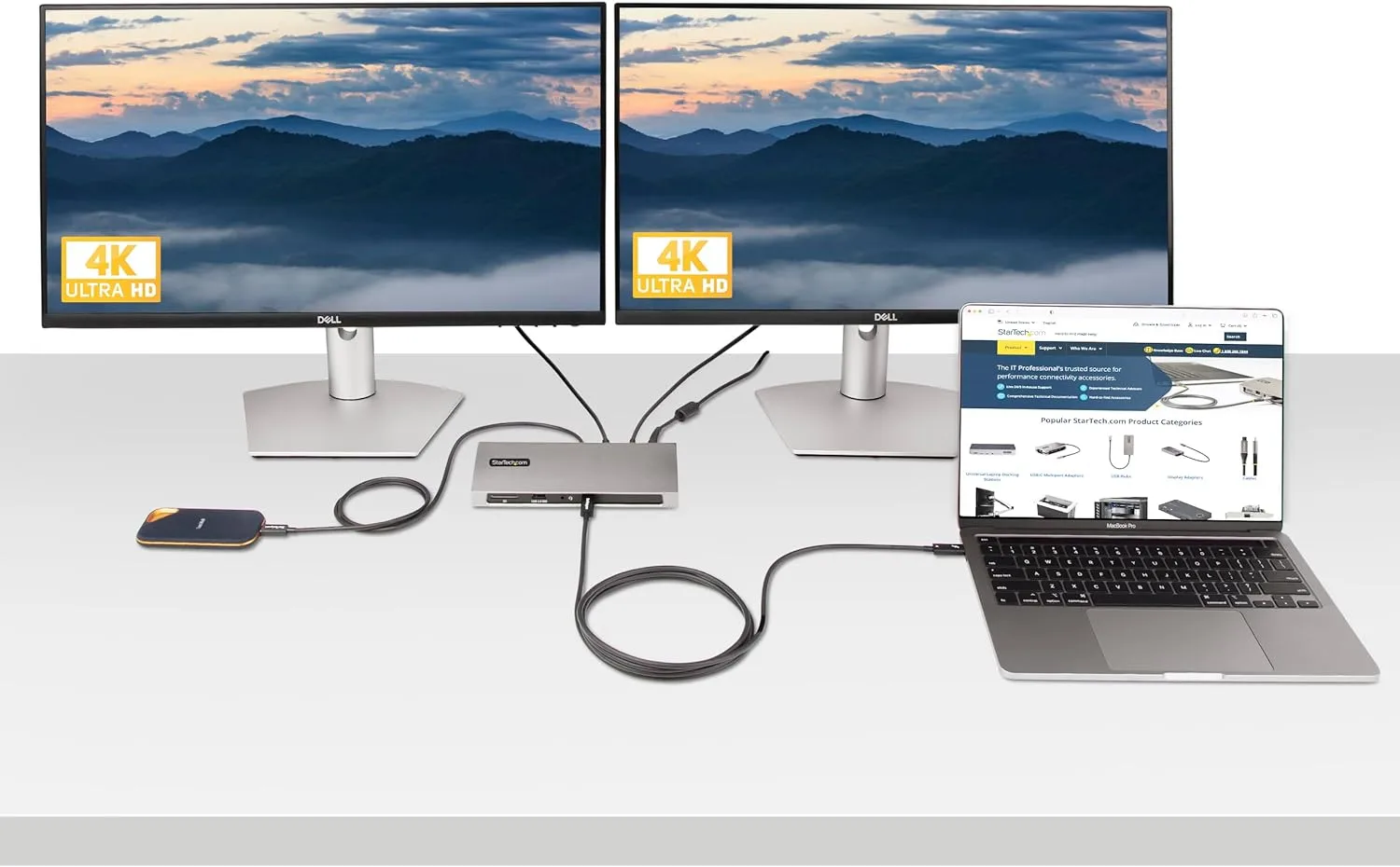 StarTech.com Thunderbolt 4 Cable - 40Gbps, 100W PD, 8K/4K Video, USB-C