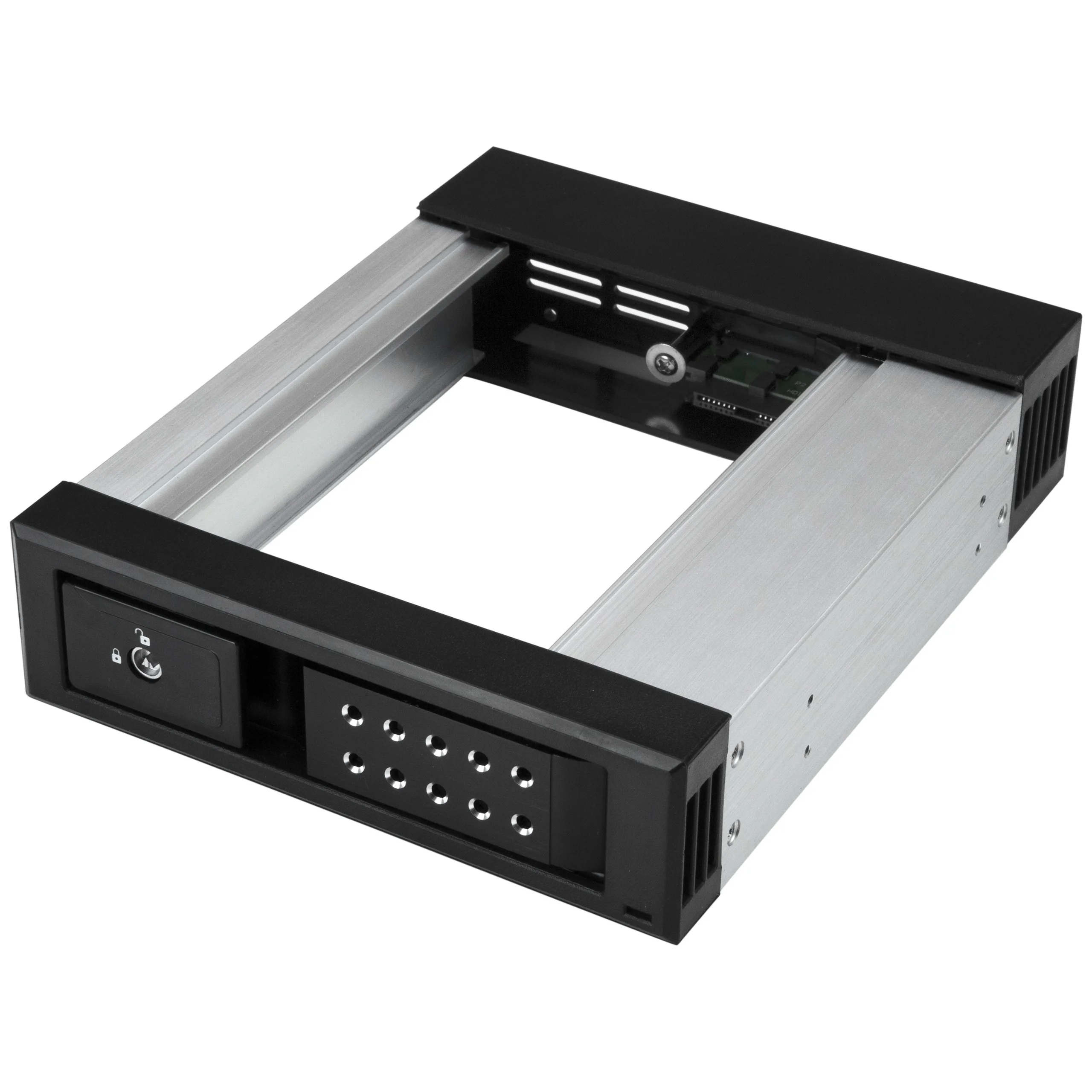 StarTech.com 5.25" to 3.5" Trayless Hard Drive Hot Swap Bay - Removable Hard Drive Bay for 3.5" SATA/SAS Drives